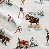 Cuddl Duds Ski Lodge Queen Flannel Sheet Set [並行輸入品]