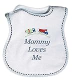 Raindrops Mommy Loves Me Embroidered Bib, Royal Blue by Raindrops [並行輸入品]