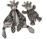ベビーブランケットセット: Mary Meyer Afrique Giraffe文字Baby Blanket and Giraffe Lovey Stuffed Animal Baby Soft To