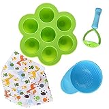 Baby Food Storage Container Mulitipurpose Silicone Freezer Tray Clip On Lid - Make Your Own Homemade