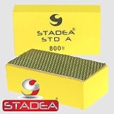 stadea diamond hand pads for glass : Grit 800 (Granite, Concrete, Marble, Stone Polishing) 1 Piece [