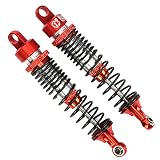 100mm RC ダンパー、ダンピング RC ダンパー オイル 1/10 RC ダンパー ショック RC カー ラジコンカー用(red)
