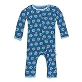 Kickee Pants SHIRT ユニセックス・ベビー カラー: ブルー