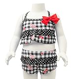 (アリサナ) arisanaチェック柄セパレート水着 ベビー 95cm ブラック
