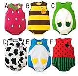 ベビー赤ちゃん　新生児連体服 カバーオール B (80-90-95cm)各サイズ一枚ずつ 【3点】