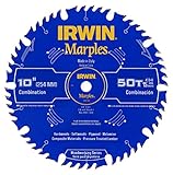 Irwin Tools 1807368 Marples Laser Cut 10-Inch 50-Tooth Alternate Tooth Bevel with Raker Tooth Circul