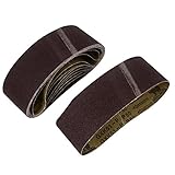 uxcell サンドペーパー サンディングベルト 研磨帯 50グリット 研磨剤素材 10個