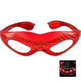 Ruanyi 赤いフラッシュのメガネスパイダーマンのスタイル光るクールは、プラスチックおもちゃの誕生日パブパーティー用品の装飾を照らす光を点滅