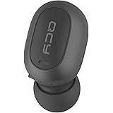 QCY Mini2 Bluetooth 5.0 ワイヤレスイヤホン 片耳 完全ワイヤレス 左右耳兼用 ブルートゥース イヤホン 片耳 3時間連続再生 IPX4 防水 超小型 超軽量 HD高音質 DSP ノイズキャンセリング イヤホンマイク ハンズフリー 片耳 マイク付き Siri対応 IPhone Android 対応 ブラック QCY-MINI2BK