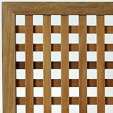 ウリン材・特注ラティスフェンス匠（目隠し）・縦横格子・木製（高さ＋横幅＝合計270cm以内）（高耐久ウッドフェンス）日本製