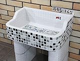 SS-BS-165昭和レトロなタイル流し台SSサイズSS-BS-165 タイル流し シンク防水タイプ内部使用可