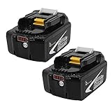 Enermall マキタ 18v バッテリー 互換 BL1860b 2個 6000mAh LED残量表示付き マキタ電動工具 18V BL1830 BL1840 BL1850 BL1860 対応 安心