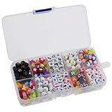 gresorthミックスアクリル文字/番号ビーズShaped Bead For Kids DIYブレスレット、ネックレス、キーチェーン
