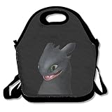 アニメ 映画 アメリカ Toothless お弁当バッグ ランチバッグ ベビー用バッグ One Size ブラック