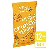 Ella's Kitchen Carrot & Lentil Crunchy Sticks 4 x 15g - (Ella's Kitchen) ニンジン＆レンズ豆カリカリスティック4×15グラム [