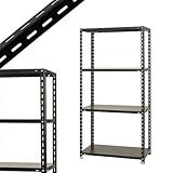 NC-875 幅87.5×奥行45×高さ180cm 4段 ブラック 70㎏/段