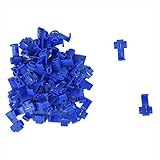 Hommy コネクター 50ｘクイックスプライスコネクター　ロック　ワイヤー端子圧着電気 - 青
