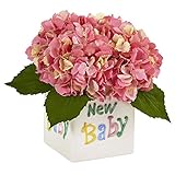 ほぼ自然1448-pk Hydrangea in New Babyセラミック