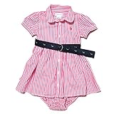 (ポロ ラルフローレン チルドレンズウェア) POLO RALPH LAUREN CHILDRENSWEAR ベビー 女の子 ドレス&ブルマー Striped Shirtdress & Bloomer