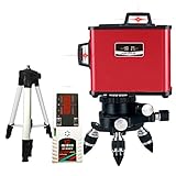 恒昌光電 3D LASER 12ライン フルラインレーザー墨出し器+受光器+エレベーター三脚セット HC3D-12RD 360°垂直*2・360°水平*1 8倍明るい レーザー墨出し器/レーザーレベル