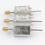 Newone 2個入り DC マイクロモーター 鉄製カバー 12V-24V 030 二モーター 回転速度 9600-19500 RPM