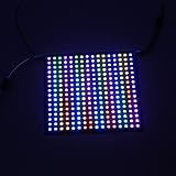 BTF-LIGHTING 0.48ft0.48ft Pixel 256 Pixels WS2812B Digital Flexible LED Panel Individually addressab