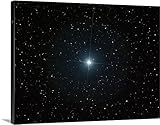 Filipe Alvesプレミアムシックラップキャンバス壁アート印刷題名の明るいホワイト星Castor in the座Gemini 40" x 30" STALV100036s_24_40x30_no