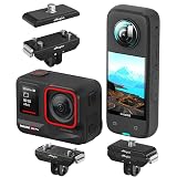 INSTA360 Ace Pro/Ace/ONE X4/ONE X3/X2/Gopro Hero 12 対応 磁気式マウント クイックリリースマウント アルミニウム合金 アダプター クイックリリース式アダプターマウント 接続可能 三脚 自撮り棒