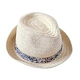 (よキーよ)Yokeeyoベビー用ハット　麦わら帽子 つば広 赤ちゃんキャップ　 アップリケ　プリント　女の子 男の子　男女通用　紫外線 UVカット 日よけ止め 日焼け防止