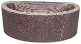 Magnate K3X21S2 3 x 21 Open Coat Sanding Belt, Aluminum Oxide - 24 Grit; X Weight; 10 Belts/Pkg by M