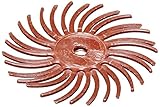 Scotch-Brite Radial Bristle Disc, Ceramic, 35000 rpm, 3/4' Diameter, 220 Grit, Red (Pack of 48) [並行輸
