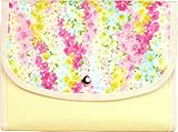 ポーチェ(pouche) 母子手帳ケース ジャバラ 防水 ブルームガーデン (ピンク)