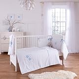 Clair de Lune Stardust 3 Piece Cot Bed Quilt Bedding Bale, Blue by Clair de Lune