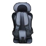 [Jiyaru]チャイルドシート 激安 座席 1-12歳子供チェアシート カーシート キッズチェア 便利 取り付け グレー S