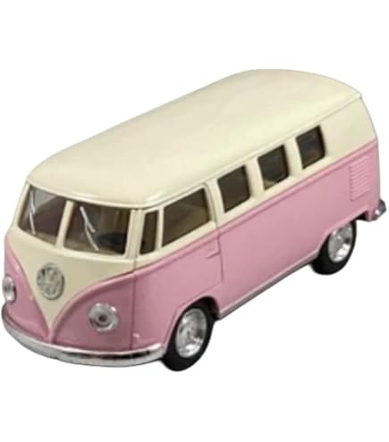 KINSFUN ワーゲンバス　ミニカー　プルバック　メタル Amazon | KINSFUN◇フォルクスワーゲンバス/パトカー＆消防車