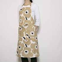 Amazon｜marimekko エプロン Pieni Unikko ウニッコ オフホワイト