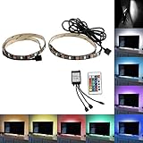 SUPERNIGHT RGBテレビバックライト、USB Powered 0.9メーター27leds 5050 LEDライトストリップのアクセサリーフラット画面テレビHDTV、デスクトップ、LCD、PC