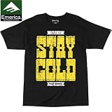エメリカ EMERICA ユース TシャツTEST OF TIME YOUTH TEEブラックNO21 Lサイズ