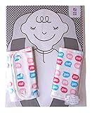 めんぷます田赤ちゃんのガーゼベルトカバーありがとう! (ブルー)約16×22cm(2個入)※広げた状態綿100%日本製