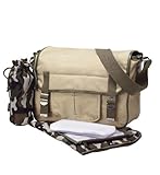 OiOi SATCHEL マザーズバッグ ミリタリーキャンバス サンドウォッシュ 6475