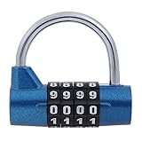 4桁のパスワード安全ロックワイドシャックルコンビネーションパドロックジムキャビネットロック食器棚ワードローブコード化セーフロック小型