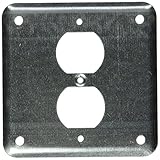 Steel City 473-NEC Pre-Galvanized Steel Square Box Surface Cover with One Duplex Device [並行輸入品]