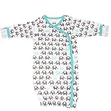 Babysoy オーガニック素材 模様付きベビー服 着物スタイル  03-06 months