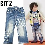 Bit'z （ビッツ） ストレッチデニム「パッチワーク」デニムロングパンツ・ブルー 【1603】【C】【10P01Oct16】 100 ブルー(BL)