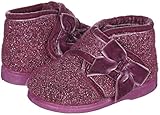Cienta Girl 's Bowストラップスリッパ カラー: ピンク