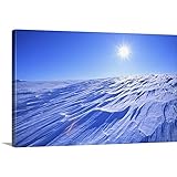 Calvin Hallプレミアムシックラップキャンバス壁アート印刷題名Drifted雪in Kenai Icefields、Kenai半島、アラスカ 48" x 32" 1403631_24_48x3