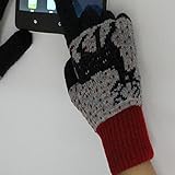 男性の女性の暖かい毛糸の手袋ポイント指のタッチスクリーン携帯電話の手袋、ウールの手袋、手袋の指、厚手の手袋、手袋の電話、二重の手袋