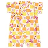 ミキハウス ホットビスケッツ (MIKIHOUSE HOT BISCUITS) 甚平オール 72-7509-970 (70-80cm)黄