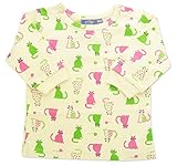 マックザヤック(Mak the yak) 長袖 Tシャツ 出産祝い ベビー 新生児 ギフト プレゼント NY発 （Kitty ねこ 全体柄） 12-18M(90cm) 【ラッピング無料】 正規代理店