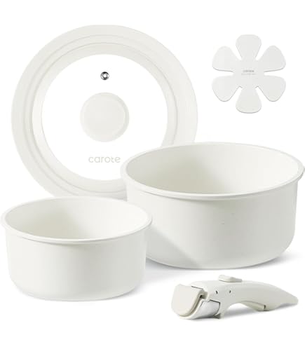 CAROTEカローテ フライパンセット 16点 ベージュ アイスクリームシリーズ Amazon.co.jp: CAROTE カローテ フライパン セット 16点 IH対応 ガス火